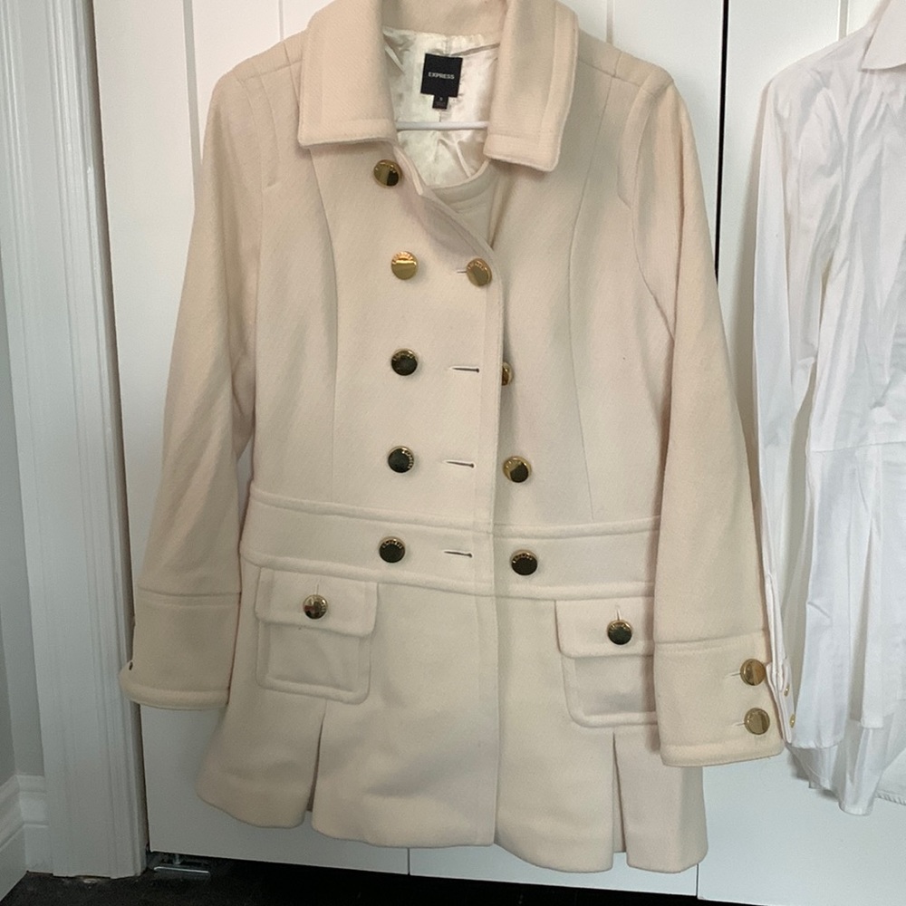 Express Off White Coat